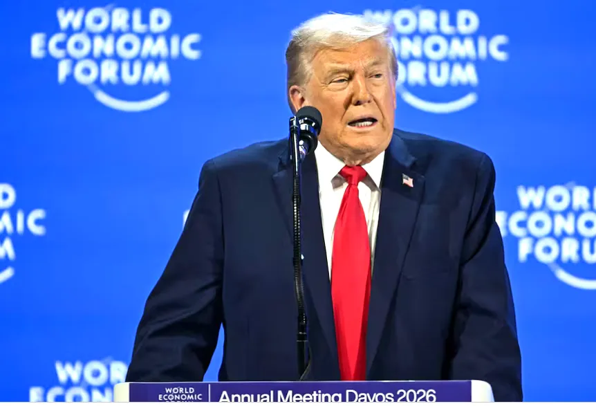 Trump en el Foro Económico Mundial Trump-davos-groenlandia