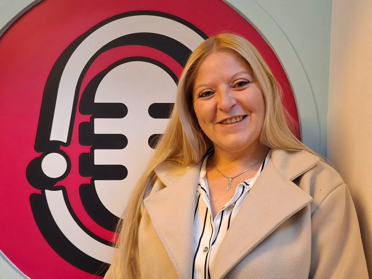 María Anabel Lucero durante su entrevista en LV18