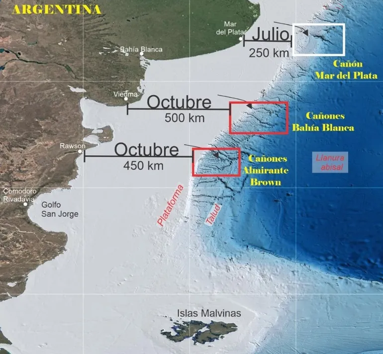 Con el buque Falkor (too) del Schmidt Ocean Institute, llega el nuevo stream del Conicet en el océano atlántico por la Patagonia buque-conicet-mar-argentino-streaming