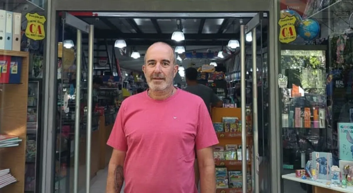 Mauricio Casado, propietario de una librería