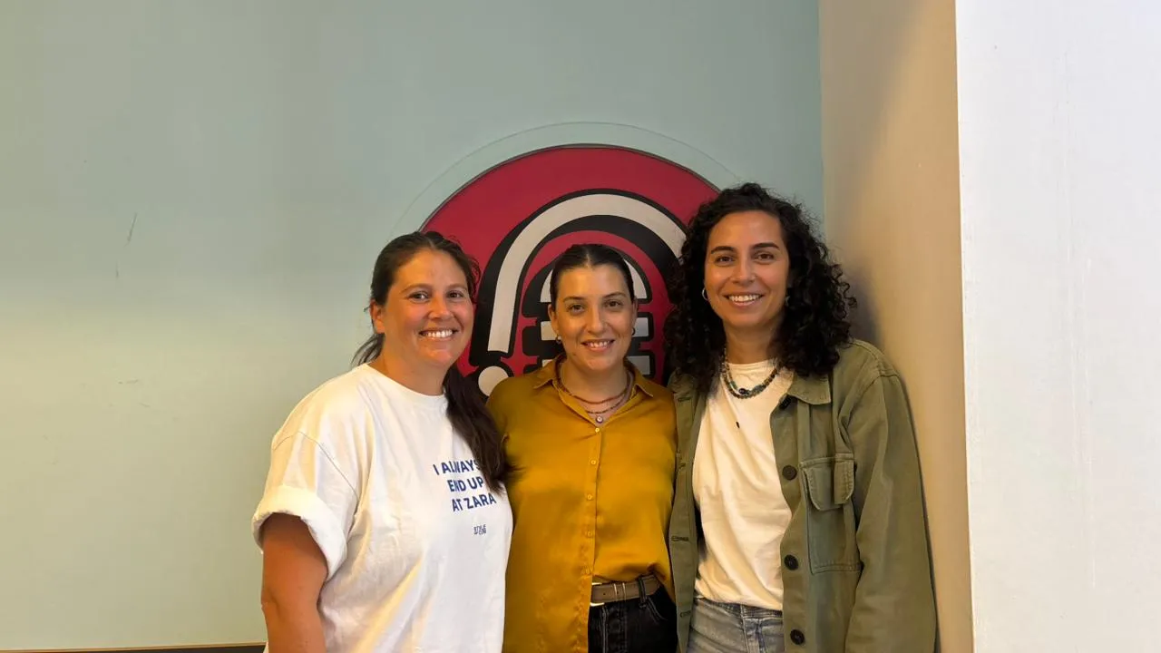 Ana Musale, Constanza Taboada y Macarena Santisteban, integrantes de Las Chicas del Plot