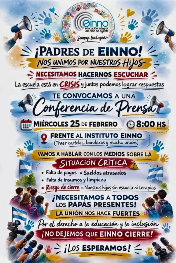 Einno convocó a una conferencia de prensa
