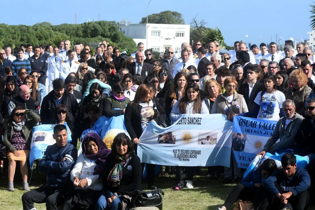 Familiares de los 44 tripulantes del ARA San Juan continúan pidiendo justicia.