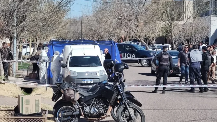 Femicidio de Rocío Collado Operativo policial en el lugar donde encontraron el cuerpo de Rocío