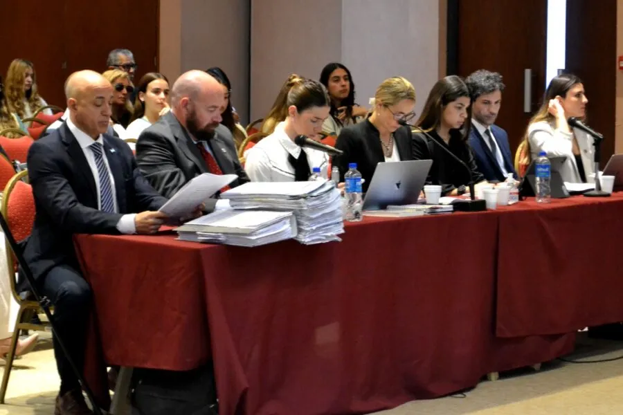 Auditorio Alfredo Bufano, donde se desarrolla el juicio por jurado del caso Luciano Gómez.