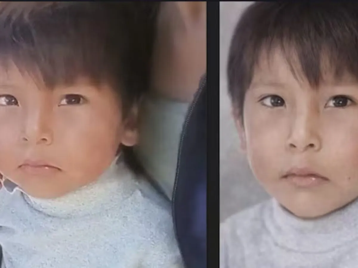 Desaparición de Lian: imagen actualizada, realizada con inteligencia artificial.