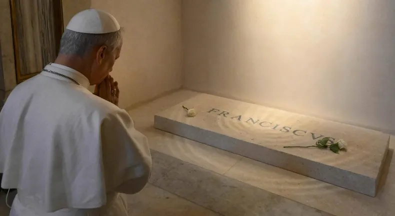 León XIV envió un mensaje desde África recordando a su antecesor