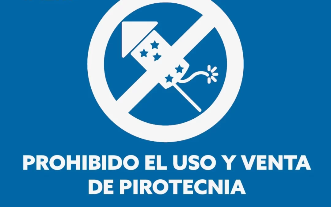 Recordá que está prohibido el uso de pirotecnia
