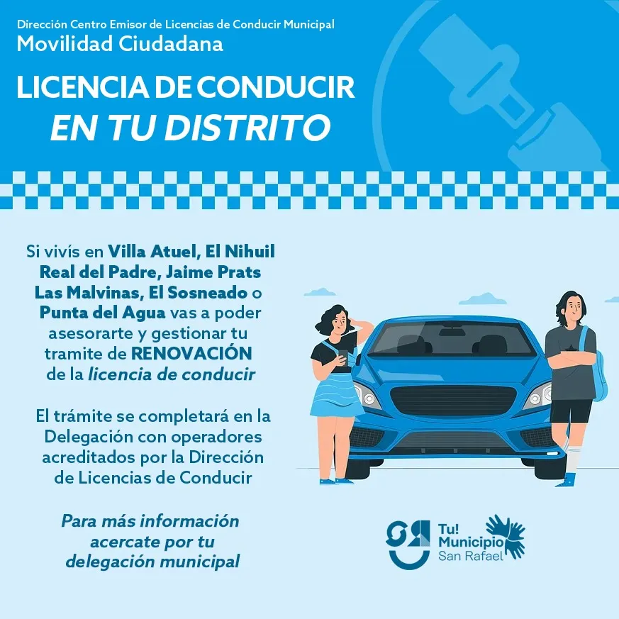 Licencia de conducir en distritos Licencia de conducir en distritos