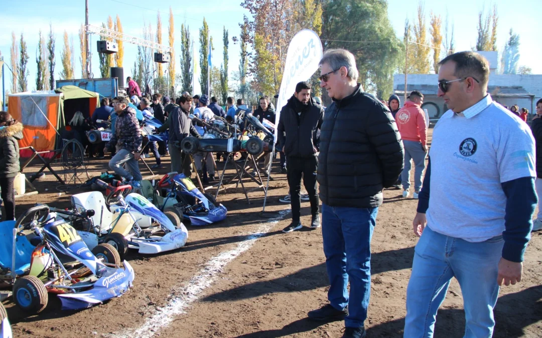 Omar Félix participó de la inauguración del nuevo kartodromo de Villa Atuel