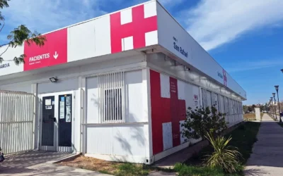 El centro sanitario modular incorpora atención médica pediátrica