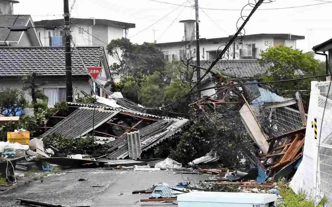 Japón: el huracán Shanshan dejó destrozos, muertos y heridos tras su paso