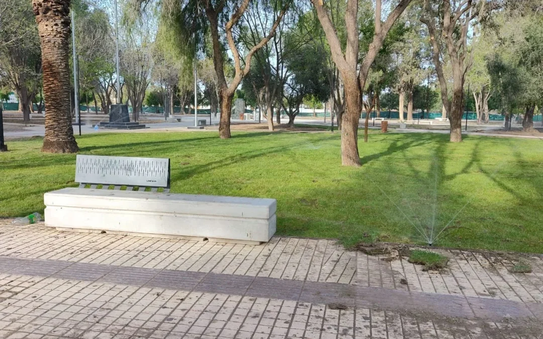 Villa Atuel: entra en su fase final la renovación de la Plaza
