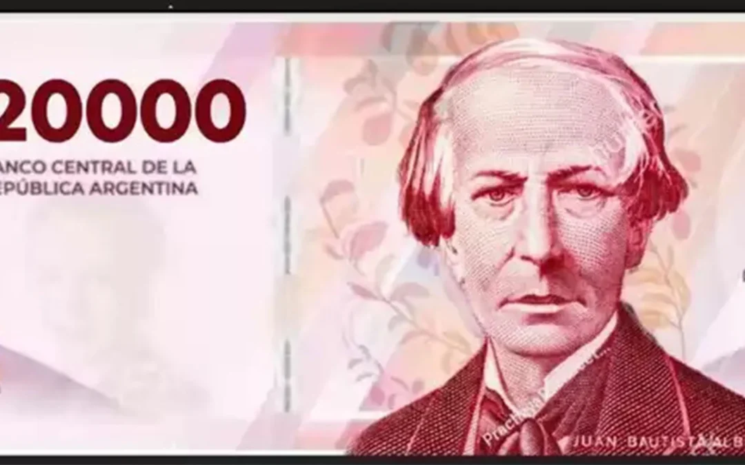 Cuando comienza a circular el nuevo billete de $20.000