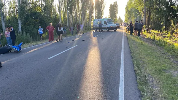 Choque motociclistas Ruta160