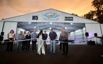 En medio del combate contra el granizo, Félix y el Aeroclub inauguraron nuevo hangar y pista de maniobras