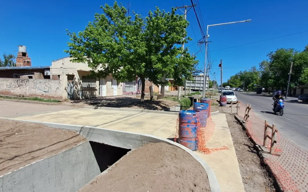 Precaución: nuevo puente cruzacalles en Brasil y Alberdi