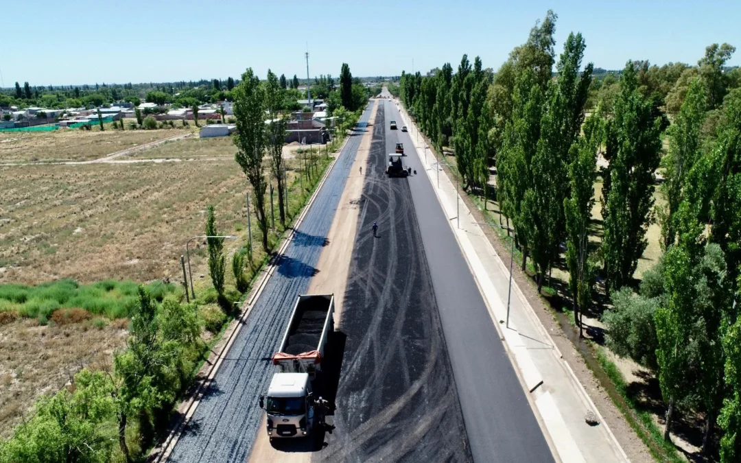Desde el aire: así trabajan en el nuevo corredor vial chacabuco