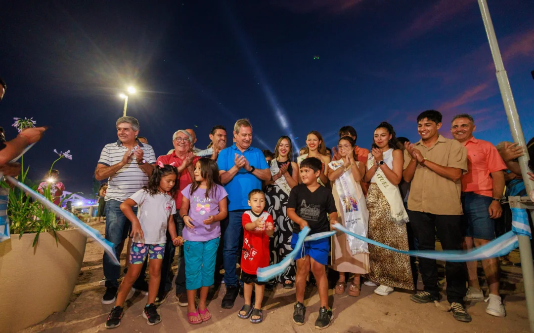 En el Este, Omar Félix inaguró la nueva costanera “Los Tableros”
