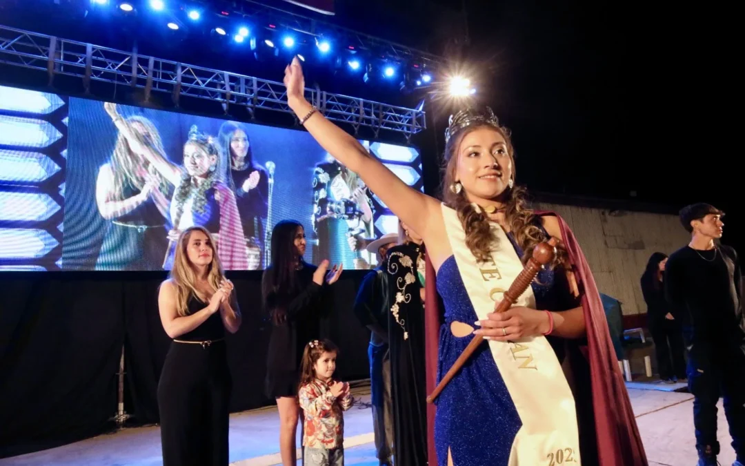 Monte Comán celebró la vendimia de los sueños y eligió a Andrea Leiva como nueva representante