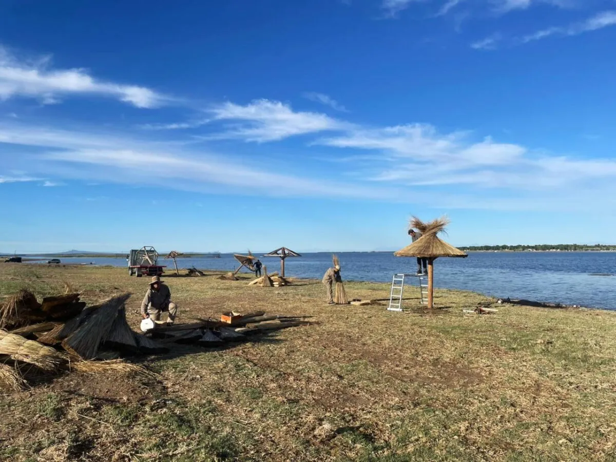 Herramientas para la limpieza y mantenimiento de la costanera de El Nihuil