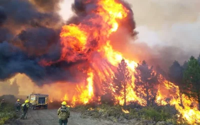 Incendios en Chubut: sigue siendo crítico pero reabren la Ruta 40
