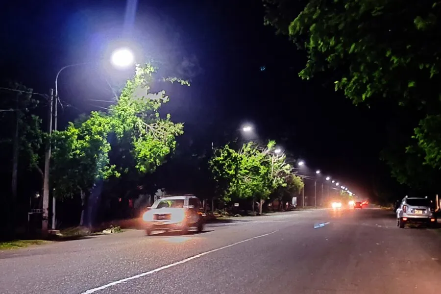 Comenzaron a funcionar las nuevas luces led en las avenidas San Martín y Moreno
