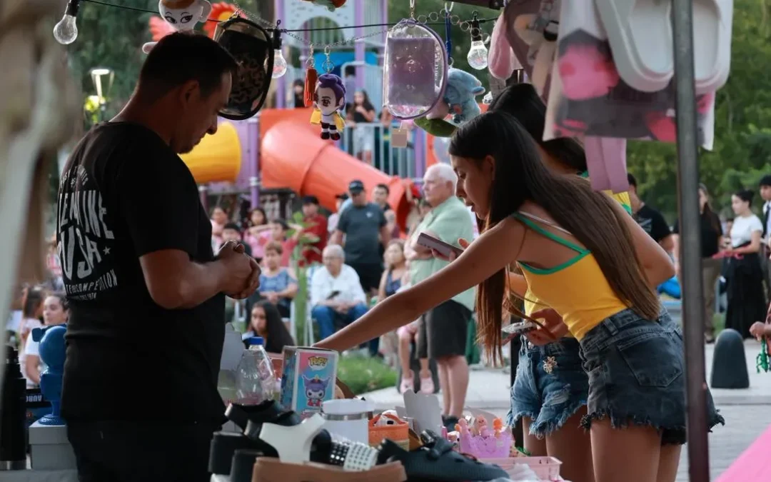 El intendente Omar Félix acompañó a la comunidad de Villa Atuel en la inauguración de su peatonal