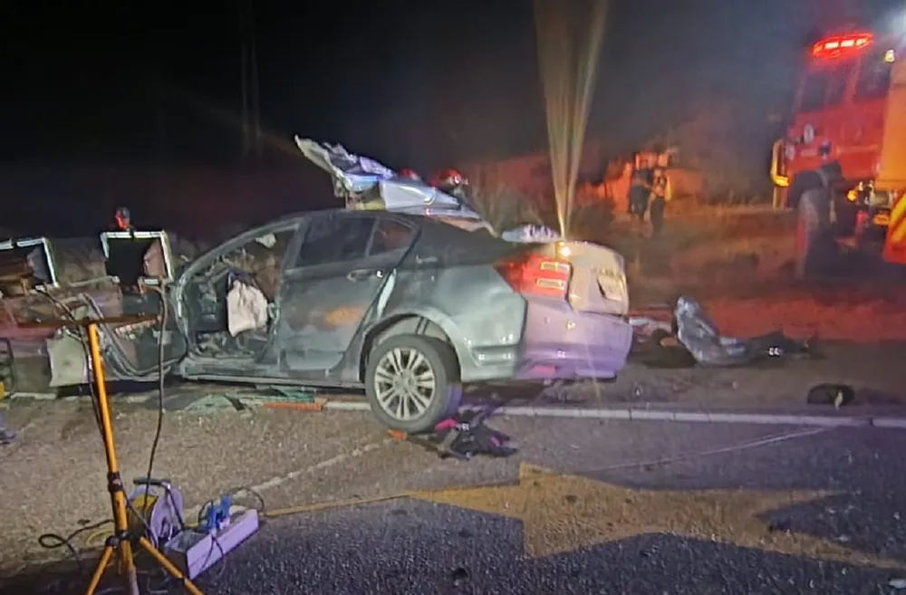 Choque frontal en ruta 7 Potrerillos-ruta-7