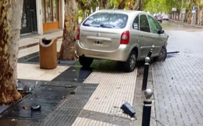 Destrozos en el paseo Pellegrini: el conductor tendrá que pagar más de 8 millones de pesos