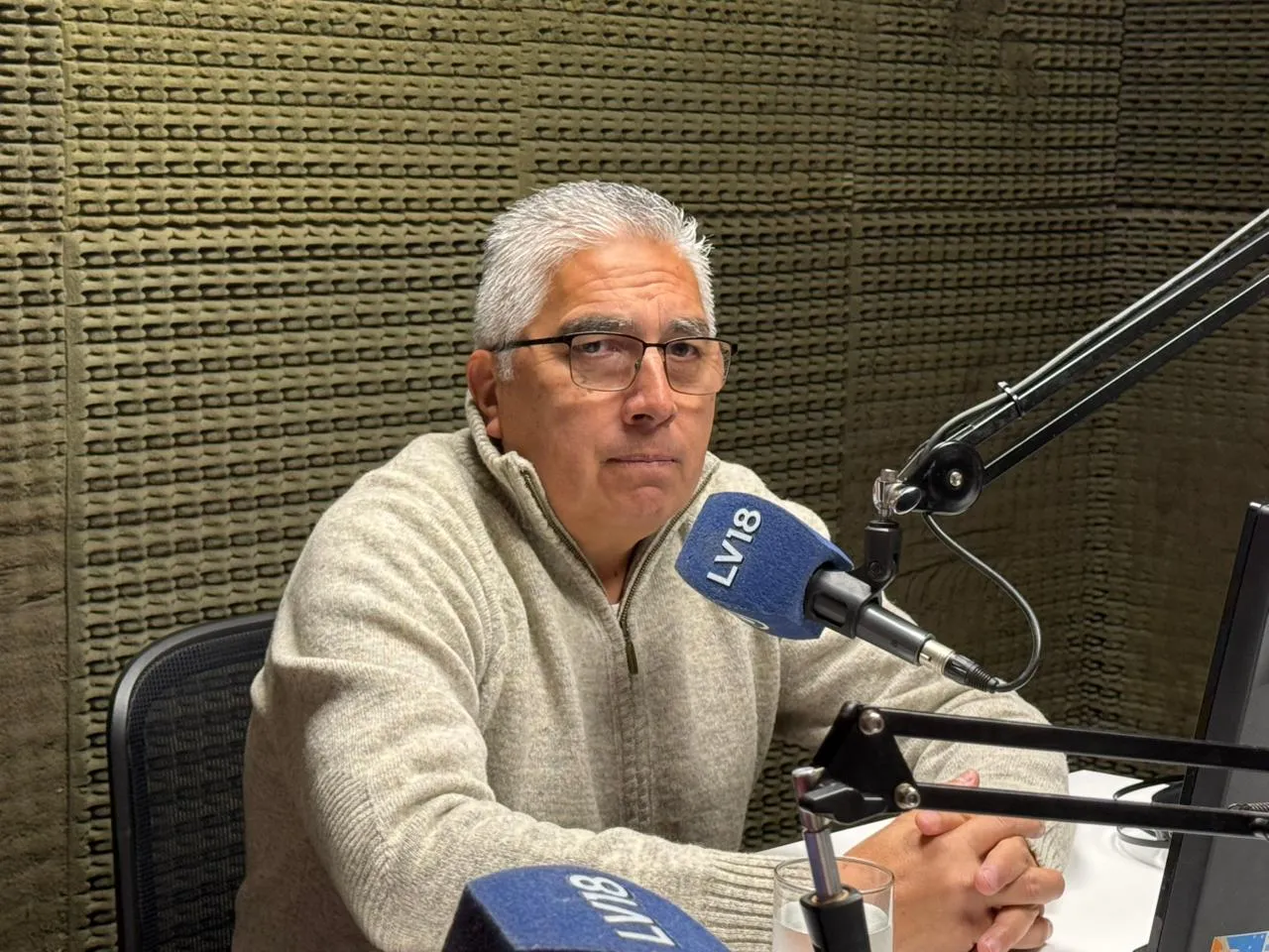 Ángel Brancato durante la entrevista en LV18 sobre desarrollo productivo local. Ángel Brancato durante la entrevista en LV18 sobre desarrollo productivo local.