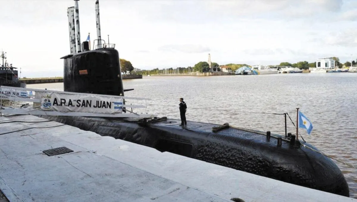 Imagen del submarino ARA San Juan antes de su última misión en 2017. Imagen del submarino ARA San Juan antes de su última misión en 2017.