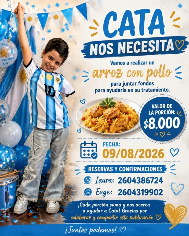 El arroz con pollo solidario será una de las principales acciones para recaudar fondos. El arroz con pollo solidario será una de las principales acciones para recaudar fondos.