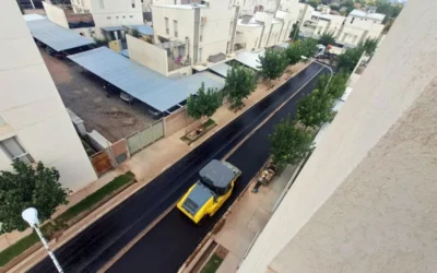 El plan de asfalto municipal llegó al barrio PROCREAR