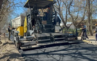 Terminaron el asfaltado en Salto de las Rosas y ahora avanzan con el Barrio Norte de Goudge