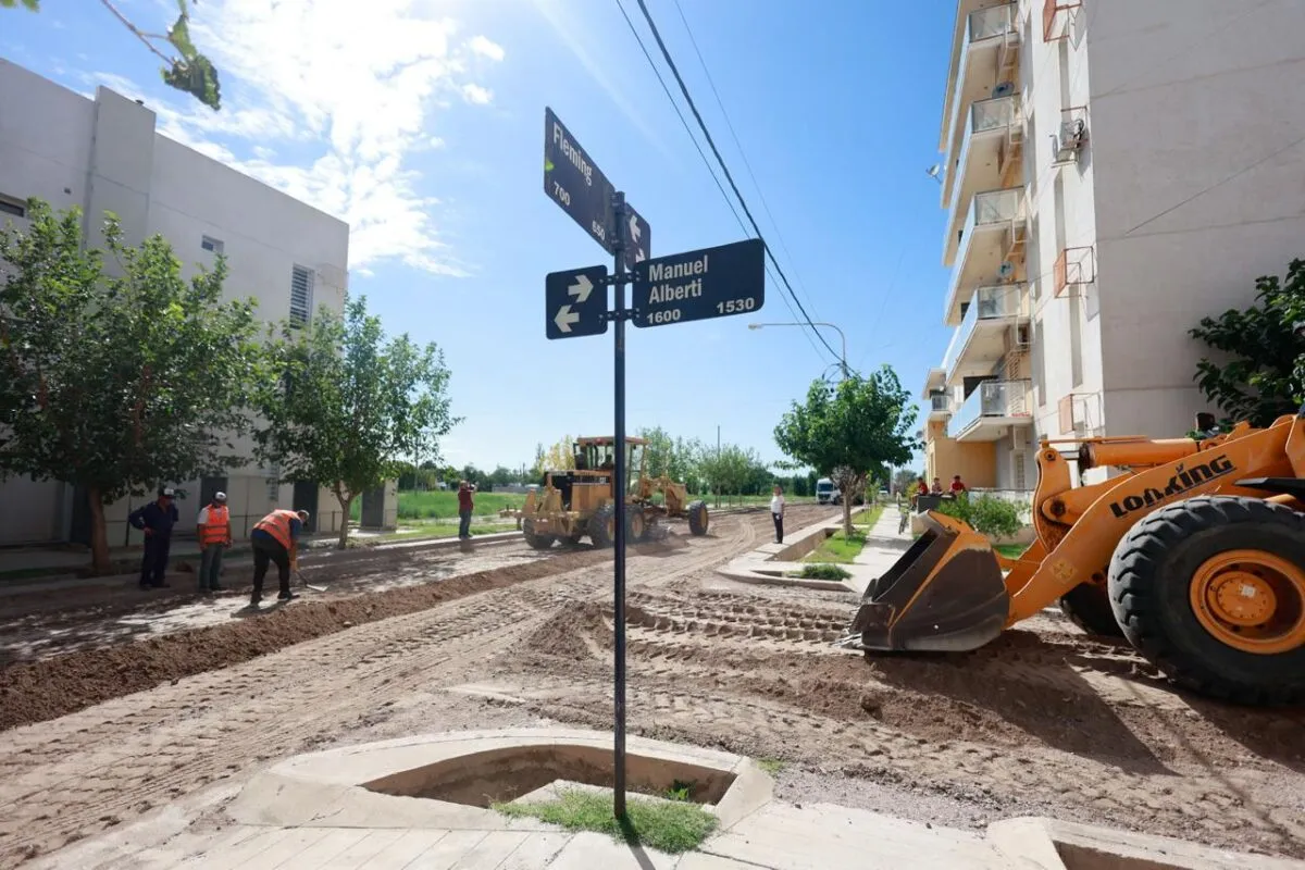 Obras de asfalto en San Rafael
