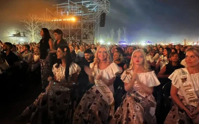 Azul presente en la Fiesta de la Cosecha