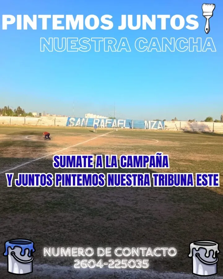 Campaña del Sport Club Quiroga para poder pintar el estadio