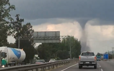 Tornado en Chile: destruyó viviendas, dañó un colegio y provocó destrozos con vientos de 218 km/h