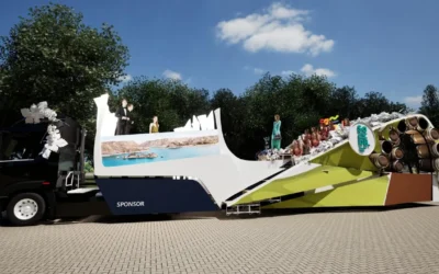 Así luce el carro de Azul y su corte para la Vía Blanca y el Carrusel