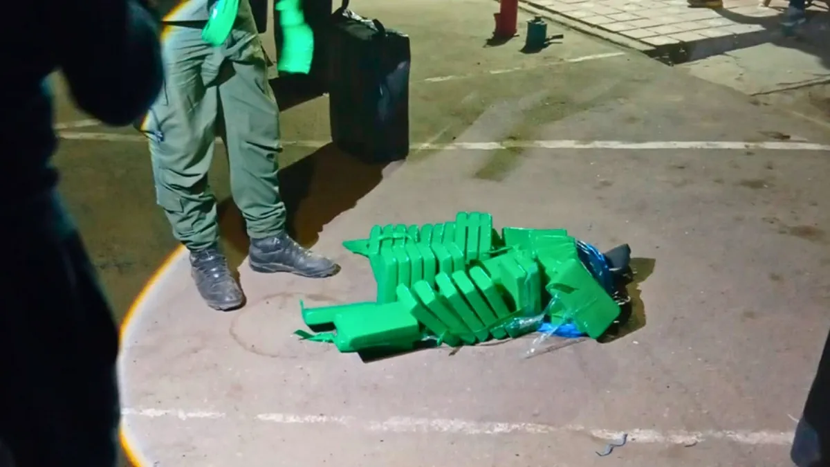 La cocaína estaba oculta con un sistema diseñado para evitar controles.