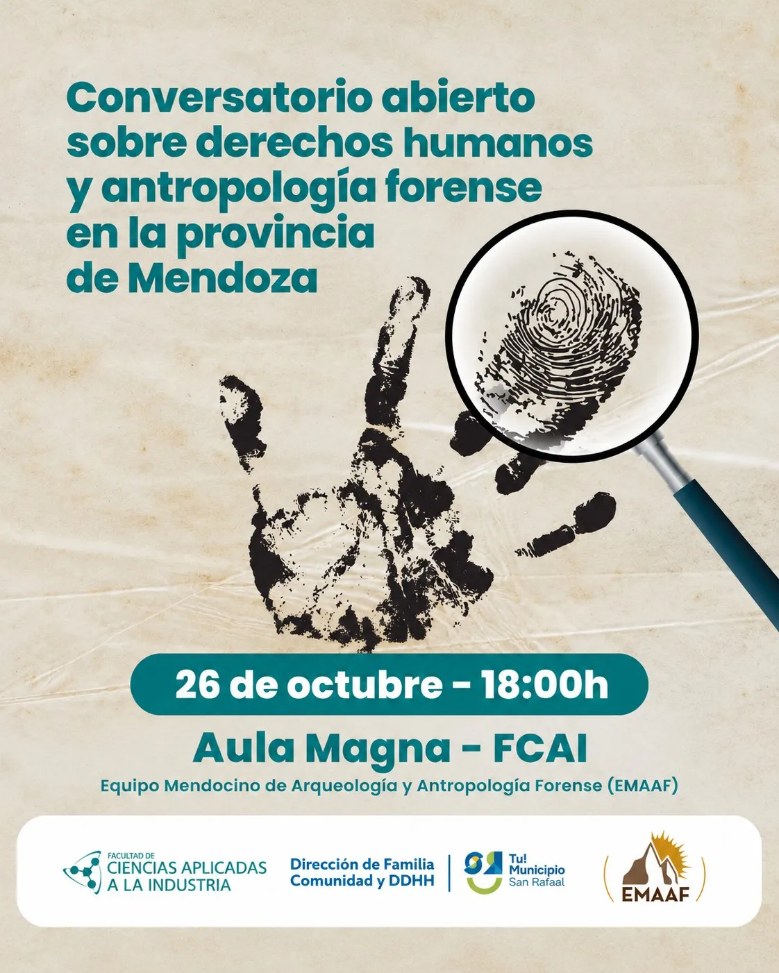 Conversatorio sobre derechos humanos y antropología forense
