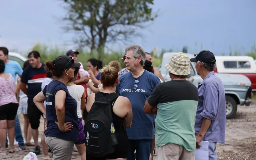 Paulo Campi y la histórica crecida del Río Diamante: «Estamos acompañando y asistiendo a las familias»