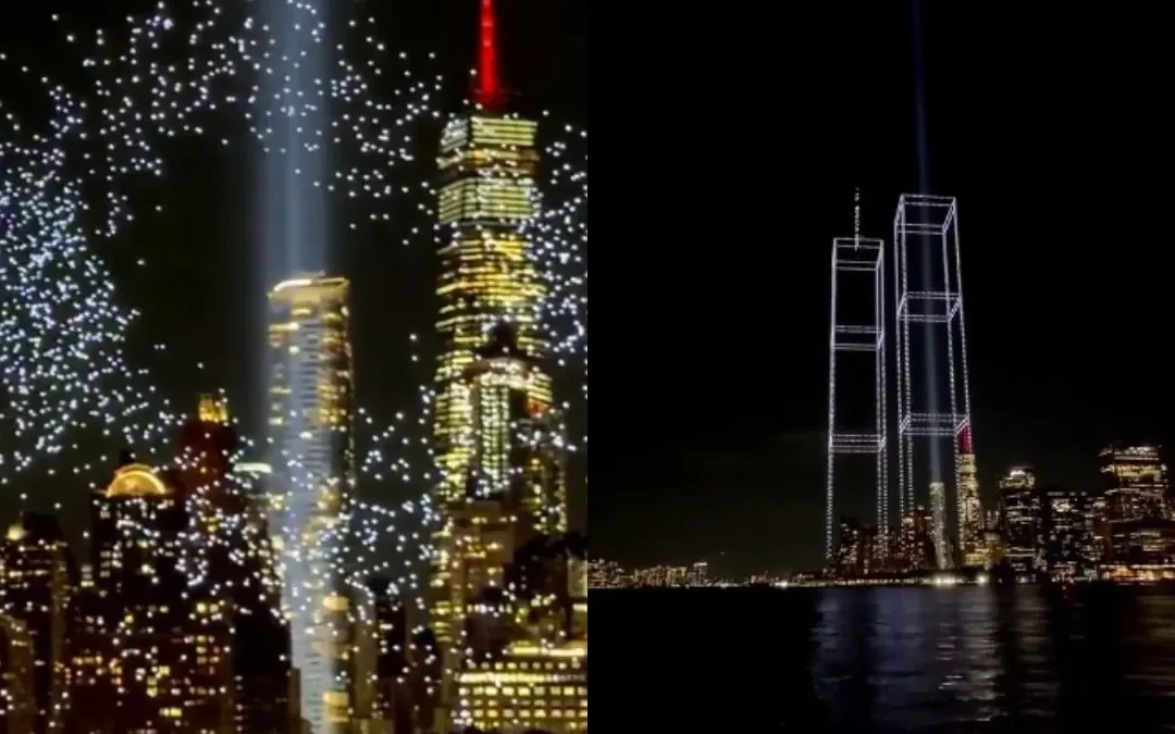 A 25 años del 11-S, las Torres Gemelas volvieron a aparecer en Nueva York