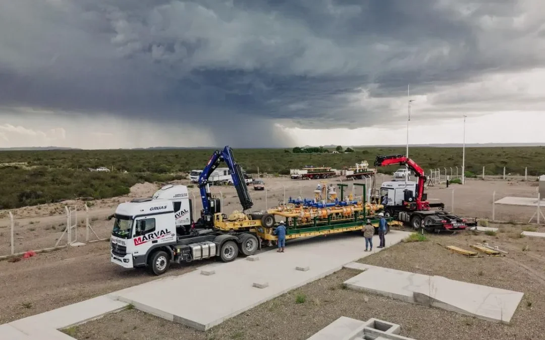 Gasoducto en marcha: con el arribo de nuevo equipamiento, la obra llega al 95% de avance