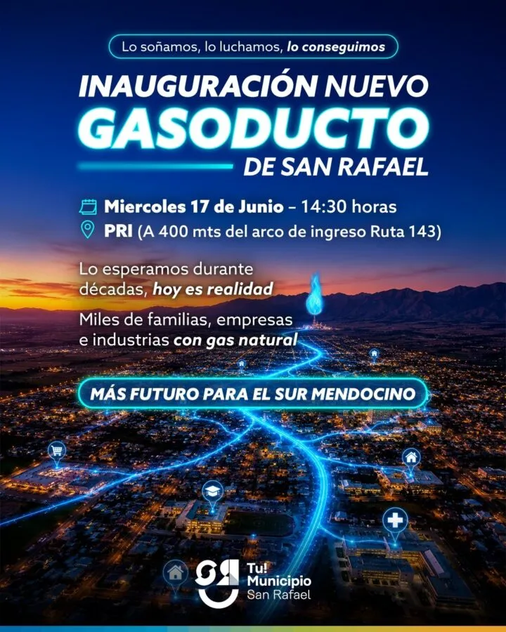 Gasoducto de San Rafael inauguración