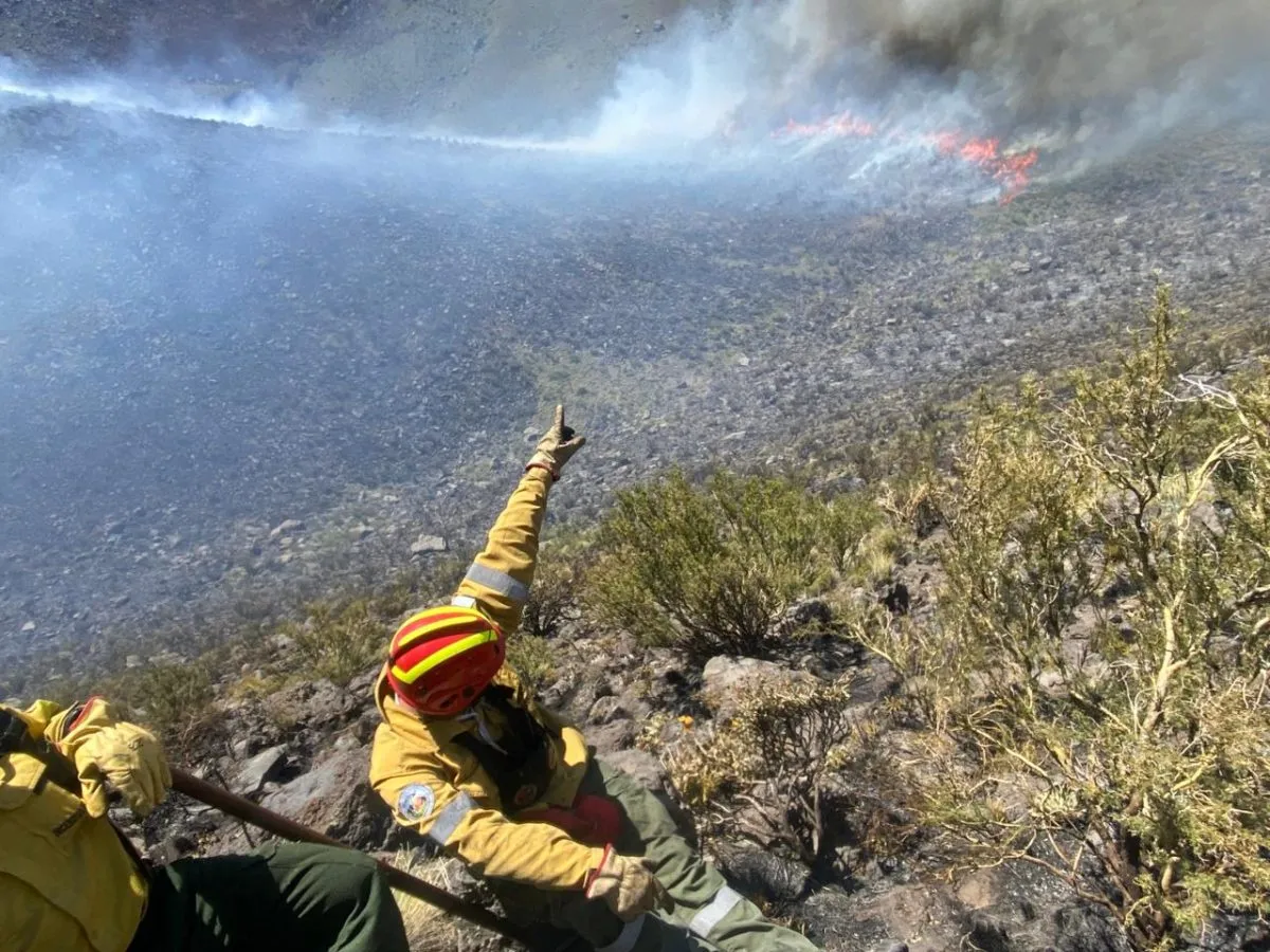 Incendio cerro nevado
