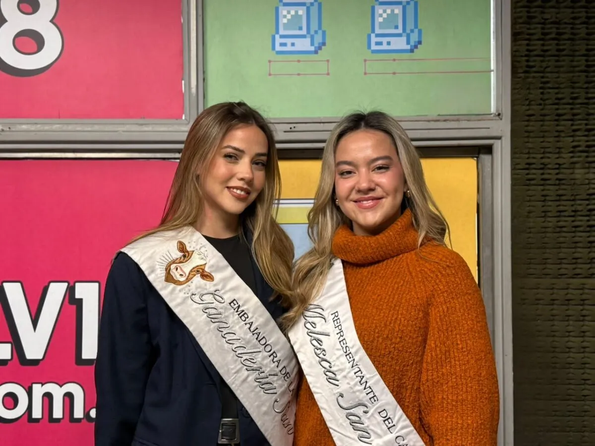 Julieta Romero y Valentina Fenoy Guizzardi presentaron la campaña solidaria en los estudios de LV18.