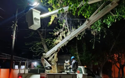 El barrio Ruca Hue suma 35 nuevas luminarias LED