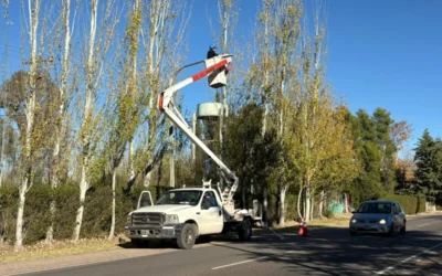 Nuevas luces led renuevan el ingreso a la Villa 25 de Mayo